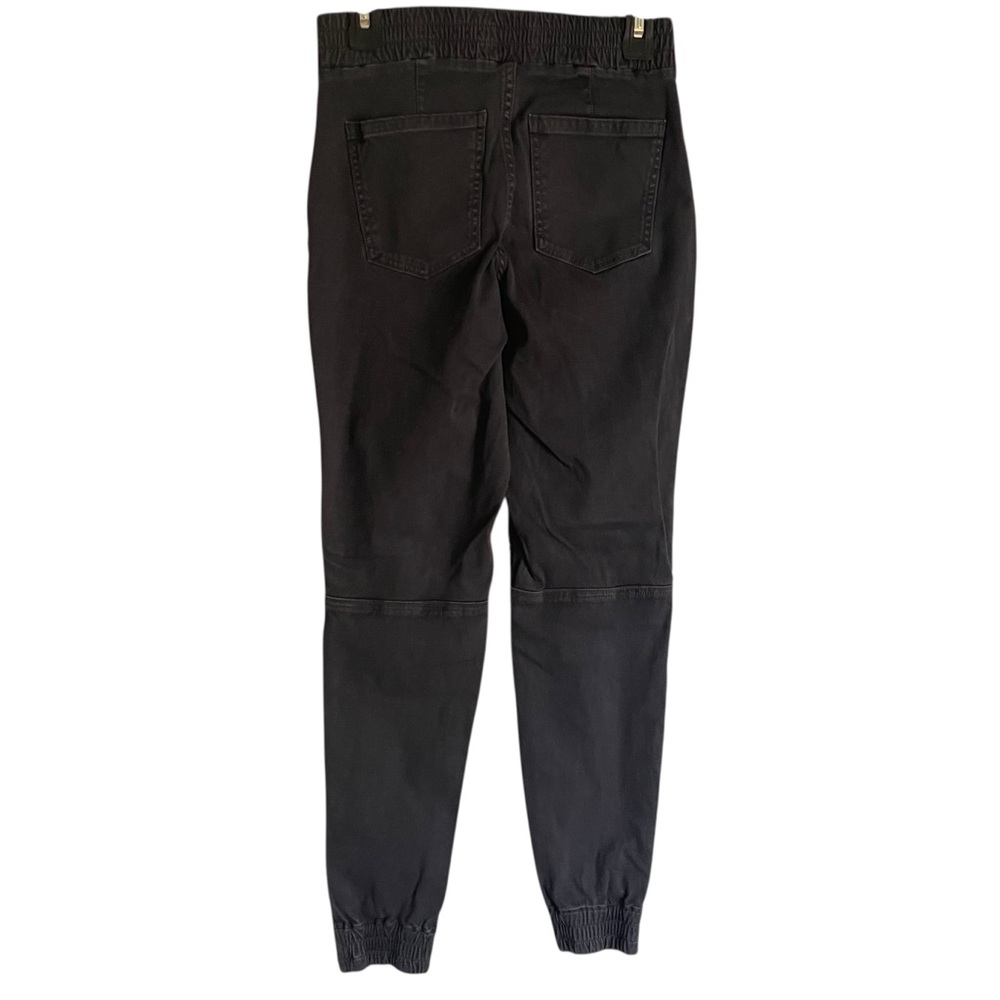 SPANX Stretch Twill Knit Jean Joggers Ankle Zip Utility S Washed Gray Slimming - Picture 5 of 9